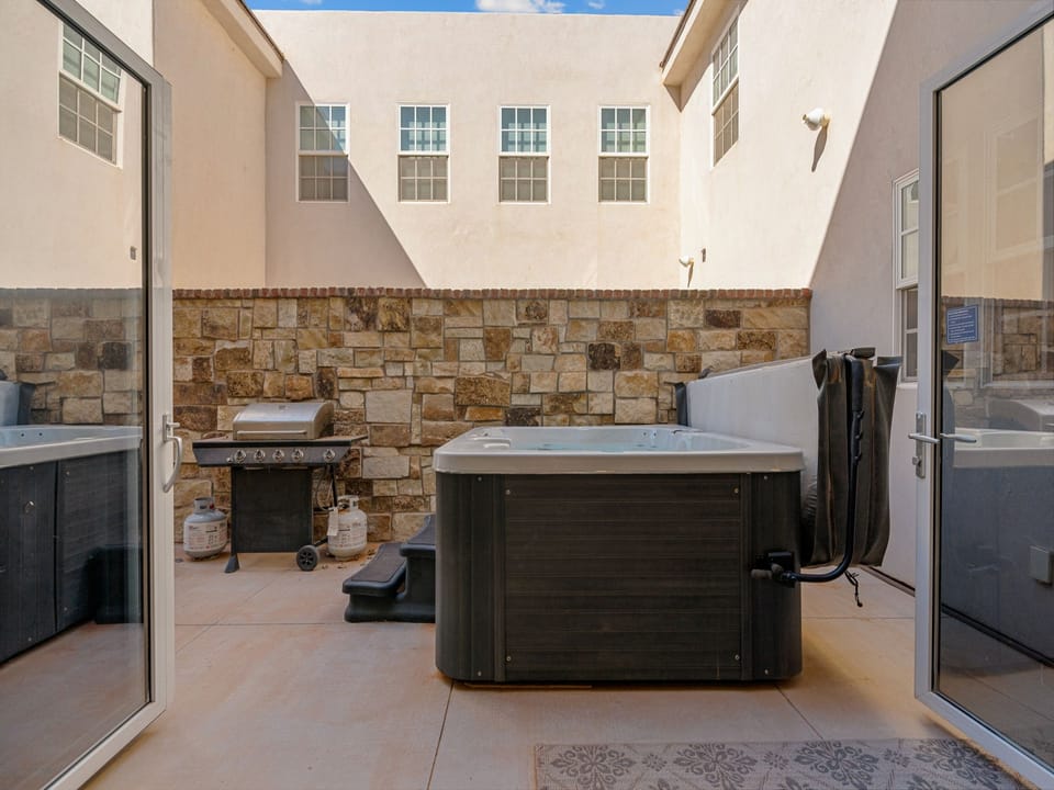 Patio with Private Hot Tub