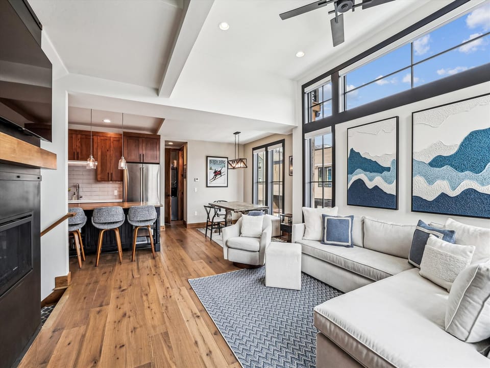 Living Area, Decked Out Downtown, Frisco Vacation Rental