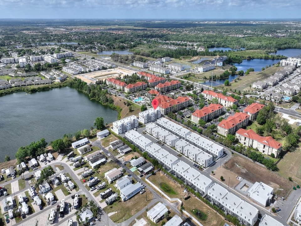 Aerial View of Apartment Complex