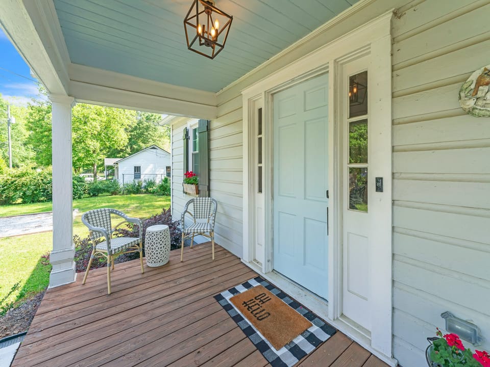 Typical southern front porch