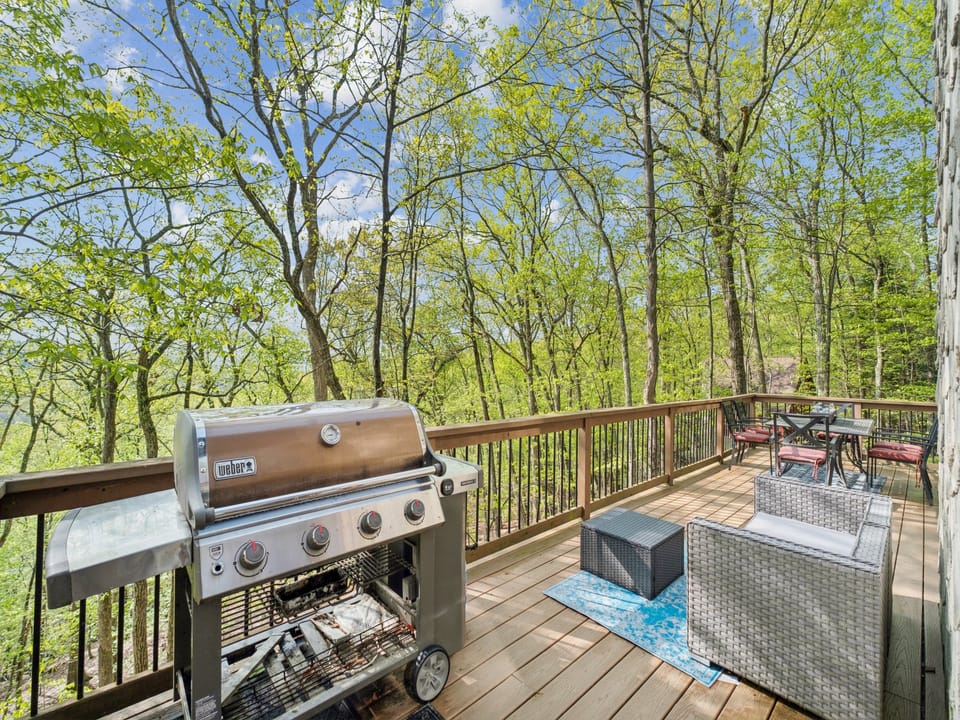 deck and the view of the tree tops