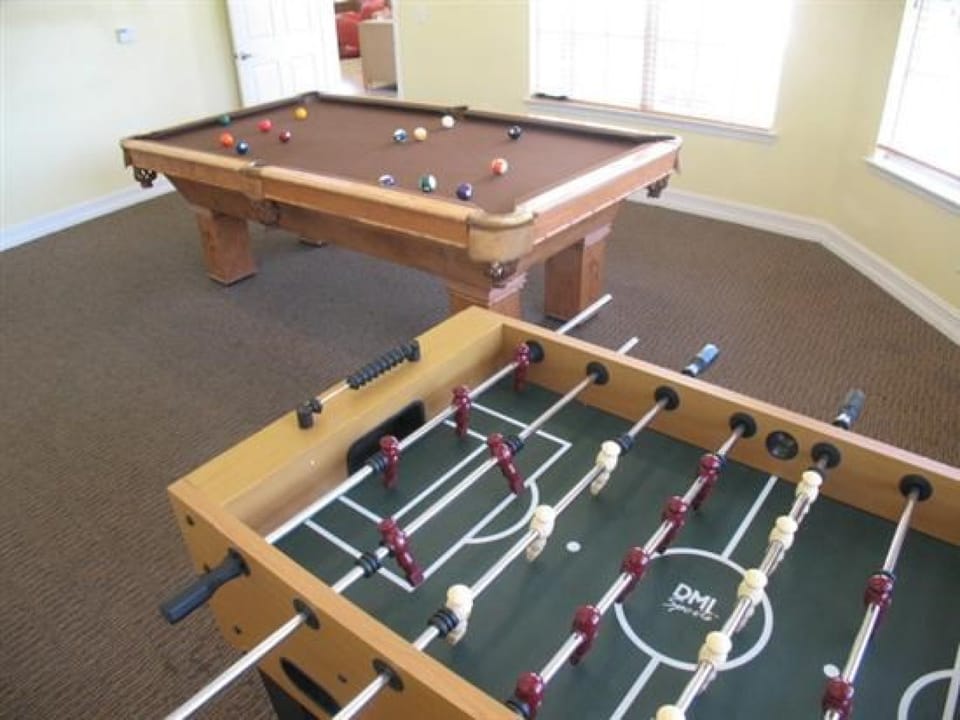 Have fun in the game room with pool and foosball tables for endless entertainment.