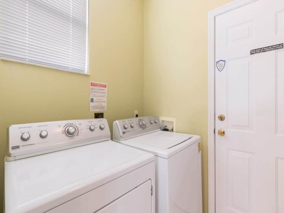 Convenient in-unit laundry with washer and dryer to keep you fresh during your stay.