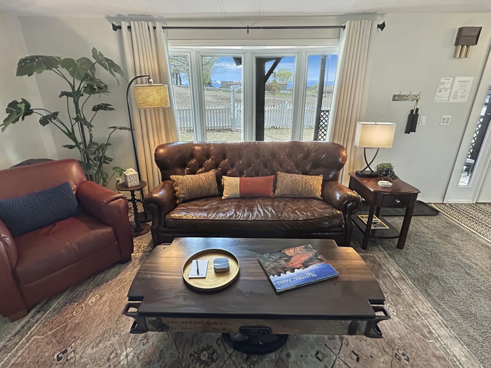 Spacious Living Room with Smart TV