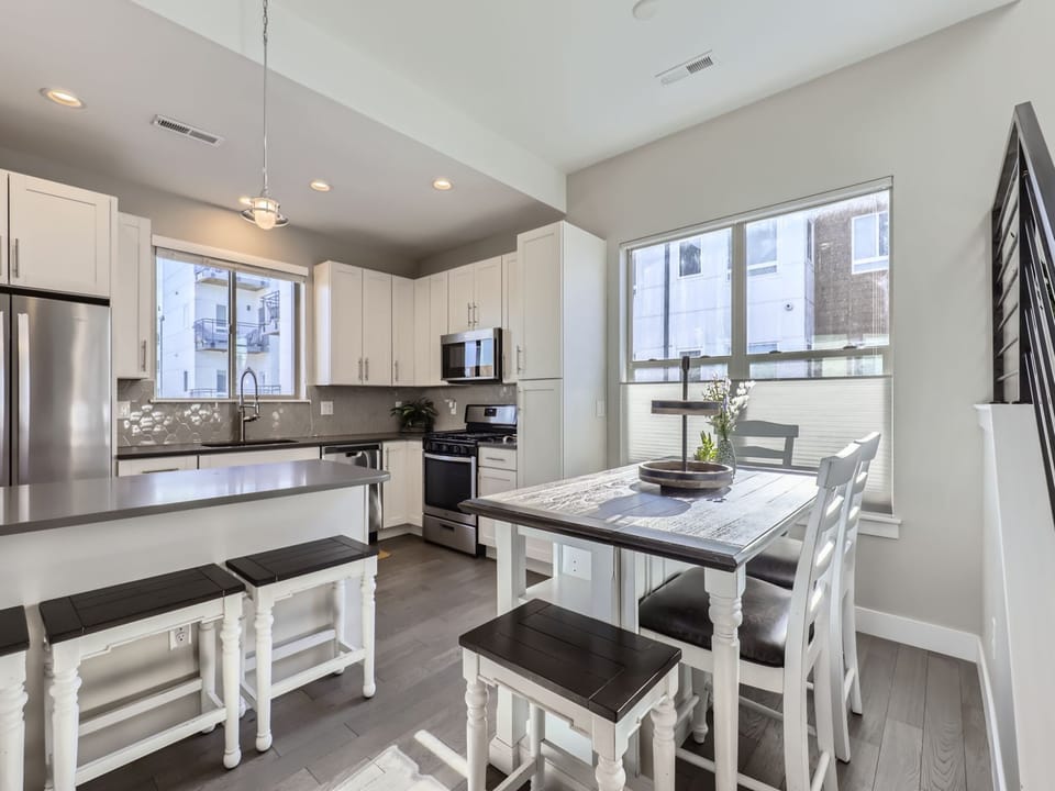 This 3 story townhome is located in Arvada, Colorado.