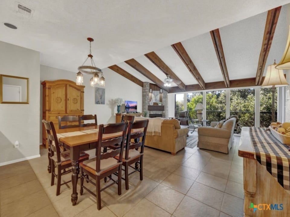 Spacious living dining area