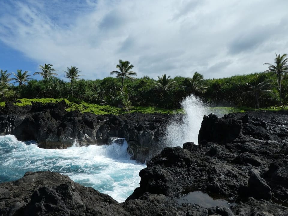 Hana - Blacksand beach
