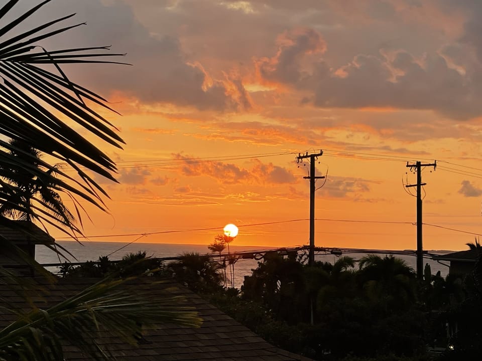 Watch the sunset from the lanai