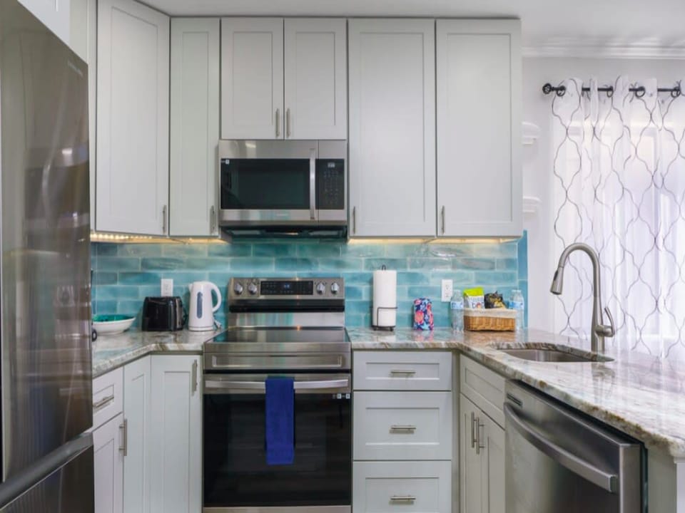 The kitchen comes with all of the cookware that you might need during your stay