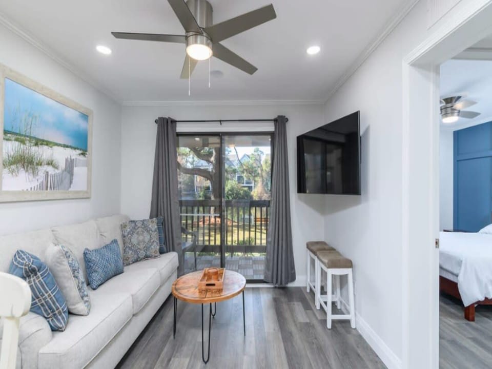 A Smart TV is provided in the living room