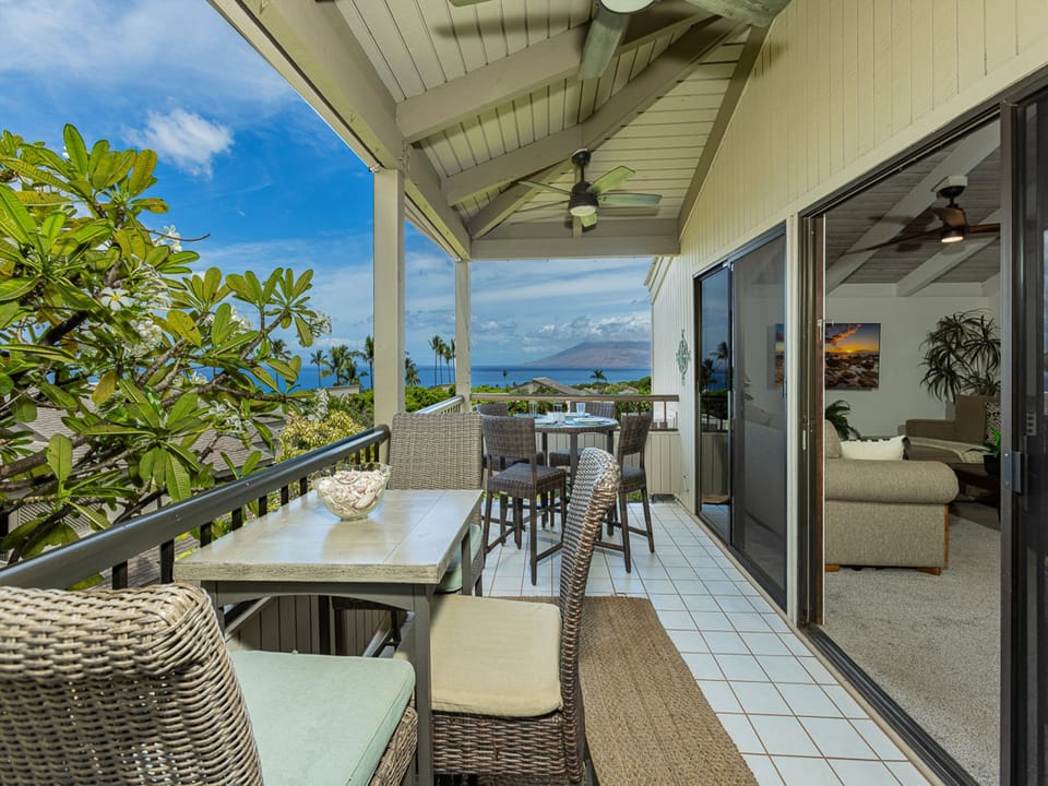 Enjoy indoor/outdoor living with an ocean view