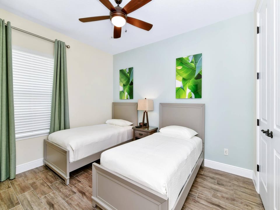 Bright Twin Bedroom Upstairs