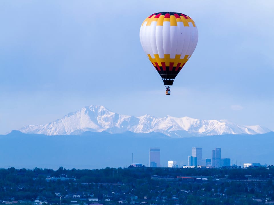 Hot Air Balloon Rides Above the Mile High City