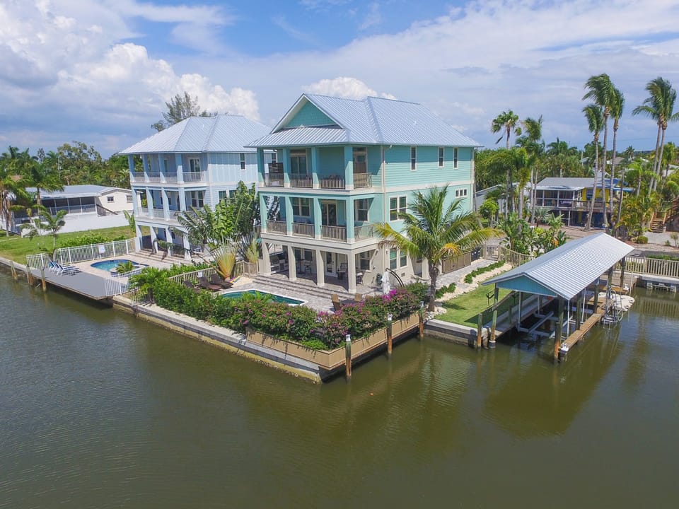 Corner Lot with Large Private Boat Dock