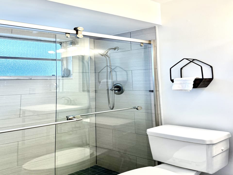 Master step in shower