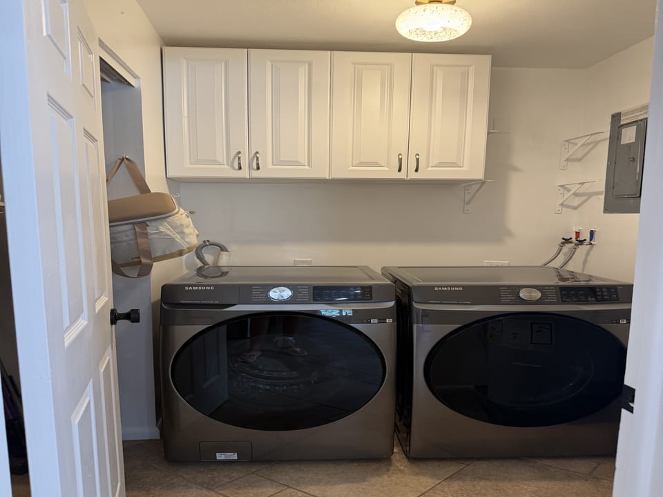 Laundry room off of kitchen