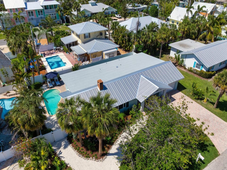 Aerial view of home