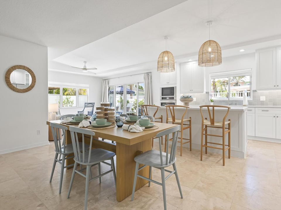 Open concept gives the home plenty of narural lighting