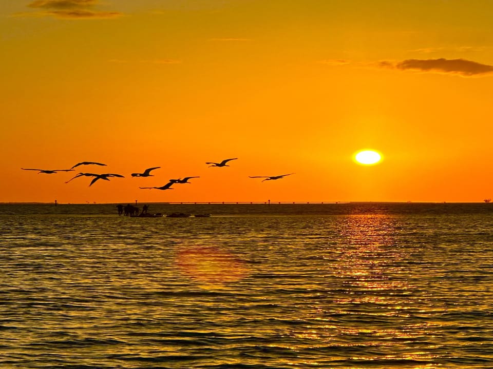 One of many sunsets you'll experience