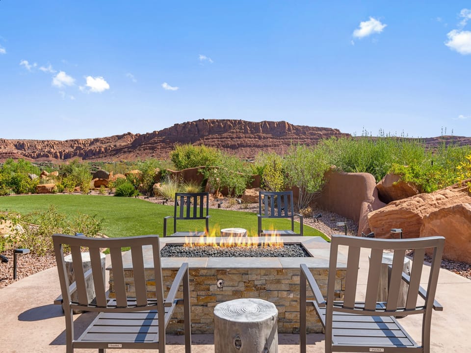 Outdoor Seating + Fire Table