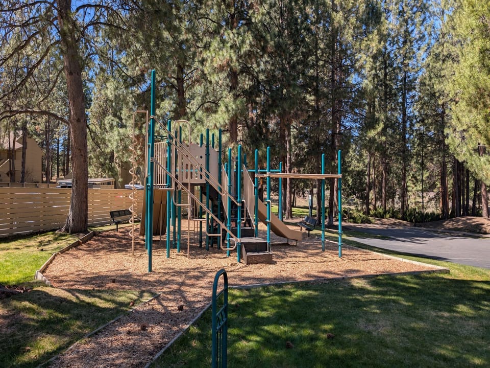 A playground near the pool area