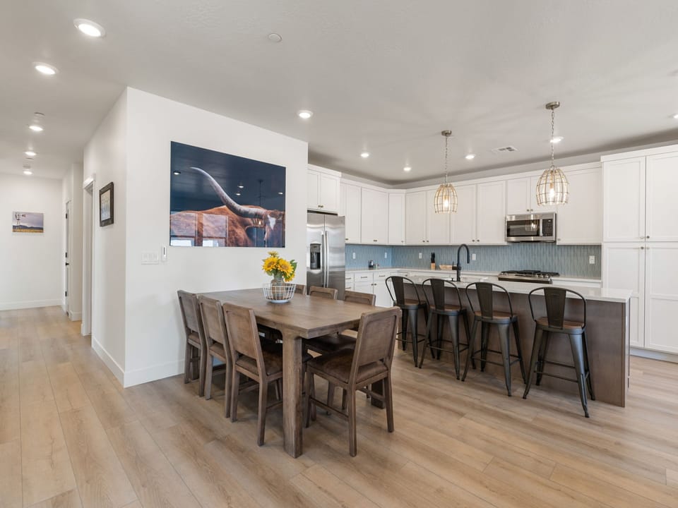 Fully Equipped Kitchen + Dining Table