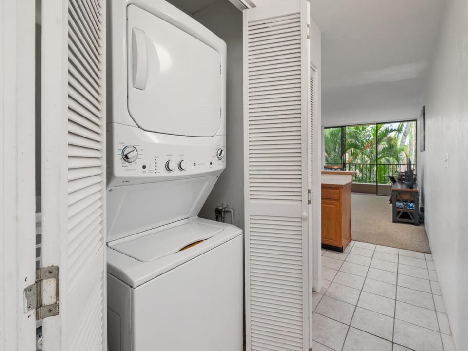 Washer and dryer for guest use