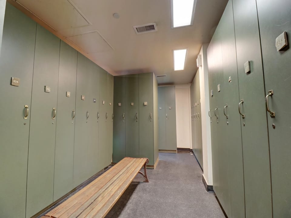 Ski Locker Storage, located near main entrance way in Lobby.