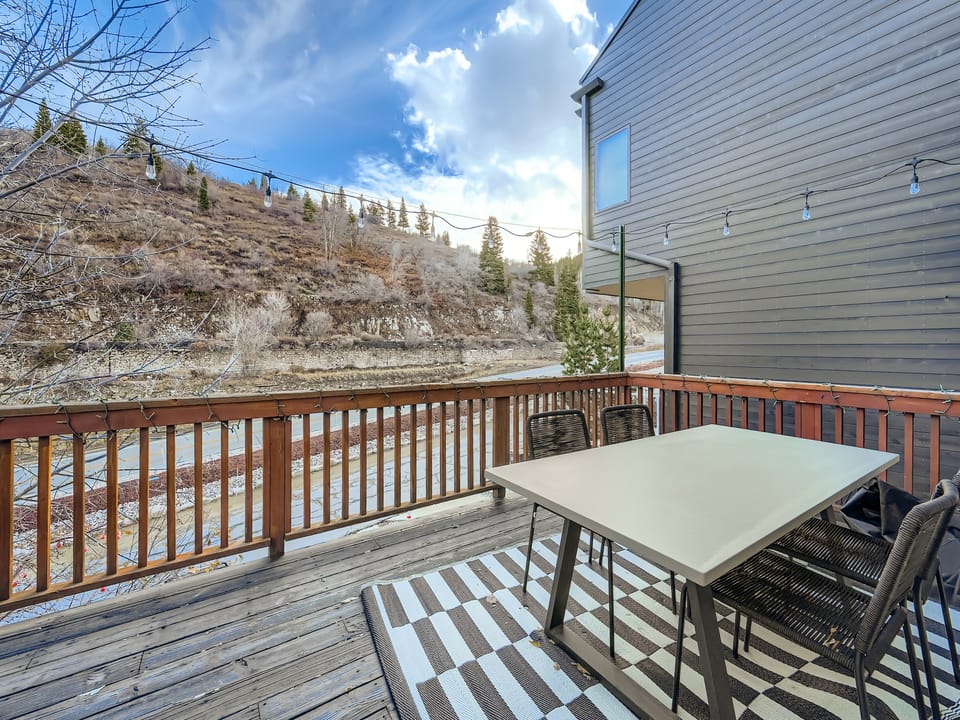 Deck mountain view