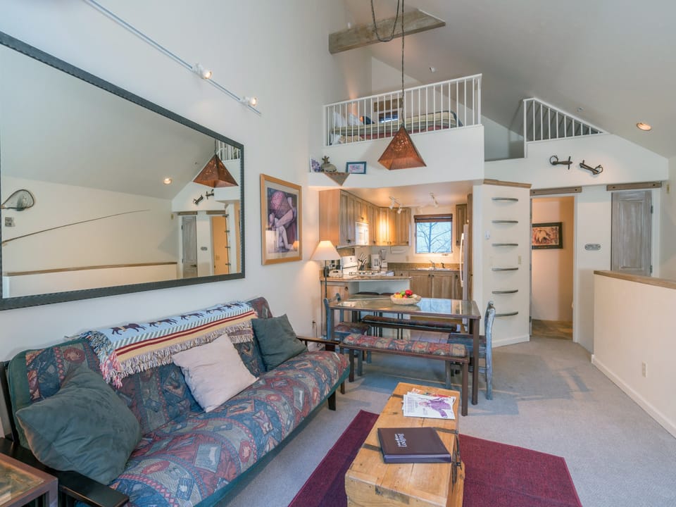 Living Room, Dining & Kitchen