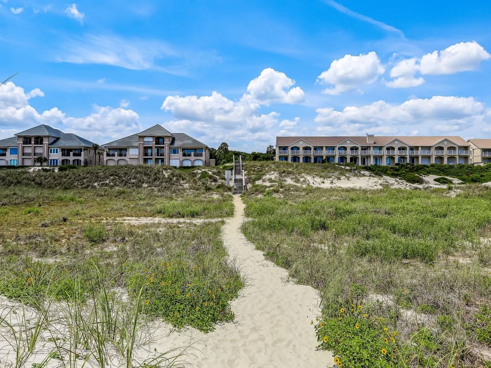 Back of Complex from Beach Path