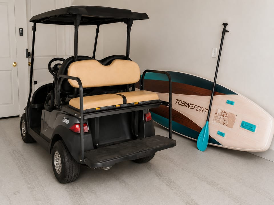 Personal Golf Cart + Paddleboard
