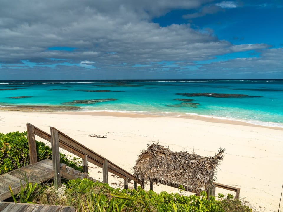 Our stairs to the beach.