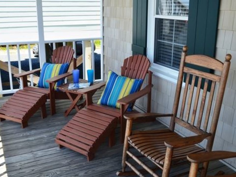 Relaxing on the Deck