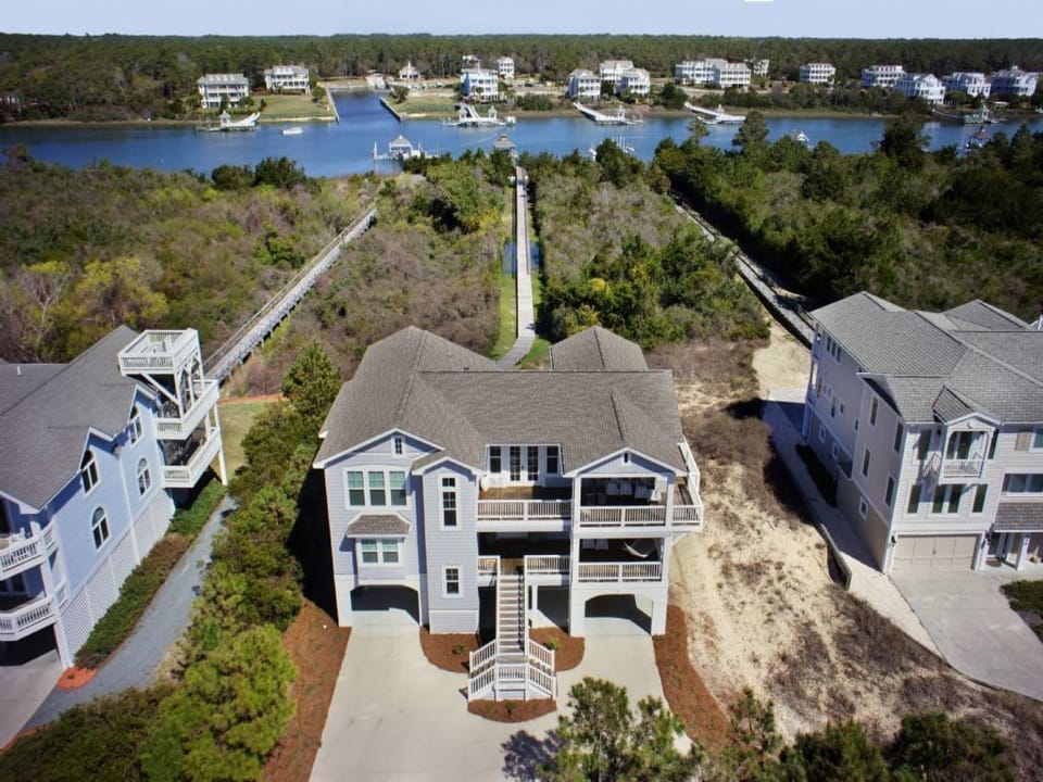 Aerial Front With Waterway