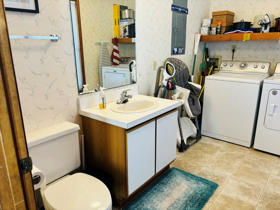 Lower Level Laundry & Half Bath