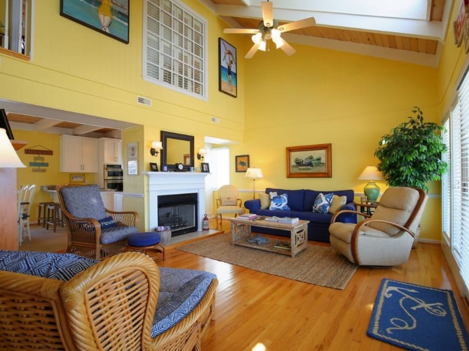 Living Area with Fireplace