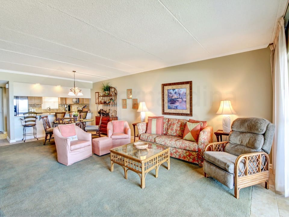 Living Room and Balcony with Ocean View