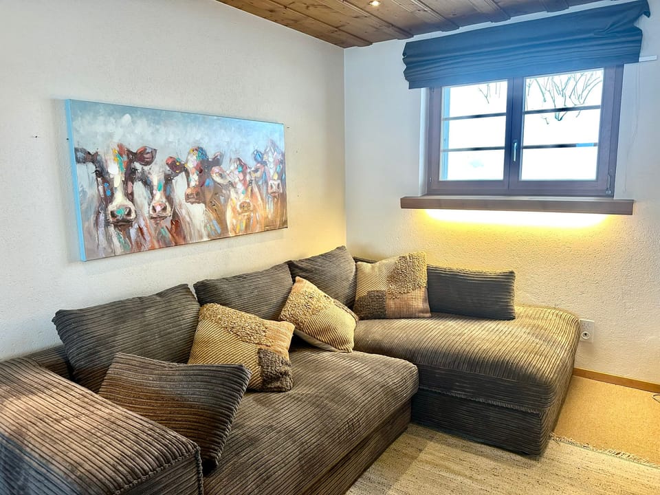 Modern 3 Br Duplex With Huge Panoramic Alps Views Chalet in Fribourg, Switzerland