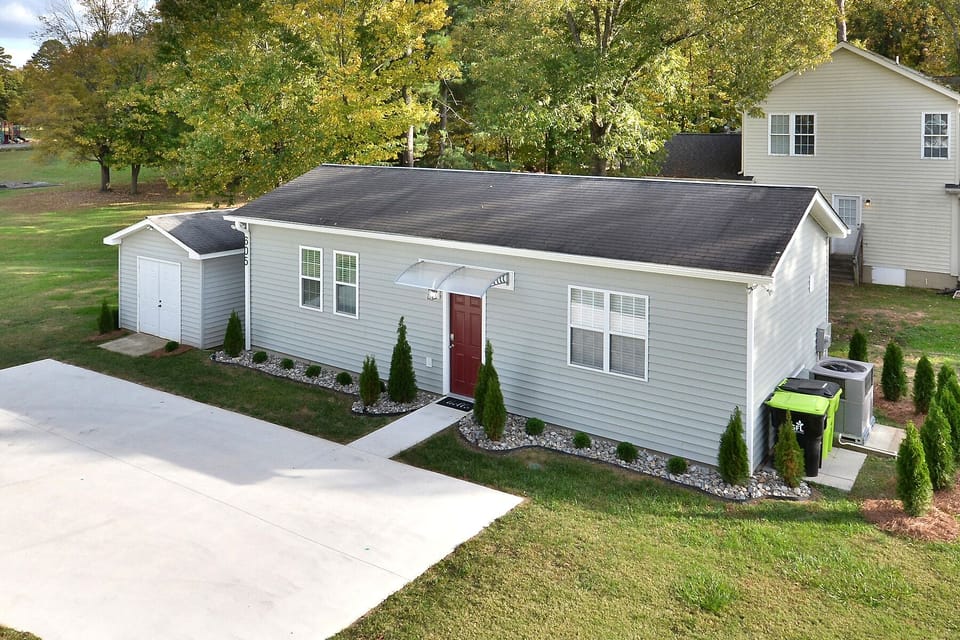 Outside: front view