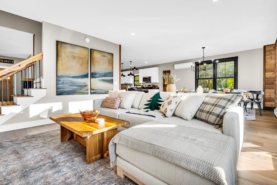 Cozy up with friends and family for a fire or a movie!