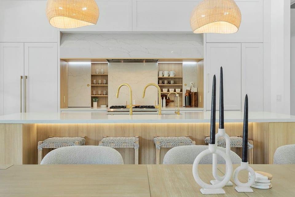 Kitchen with hidden storage 