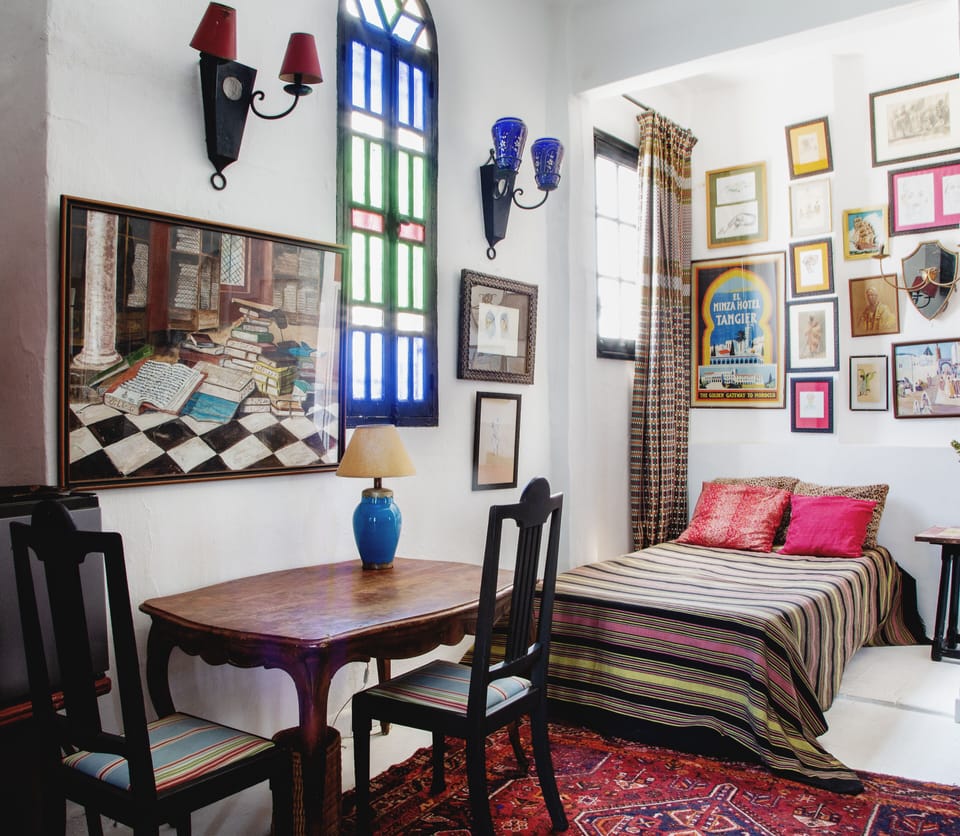 the double bed of the 2nd room