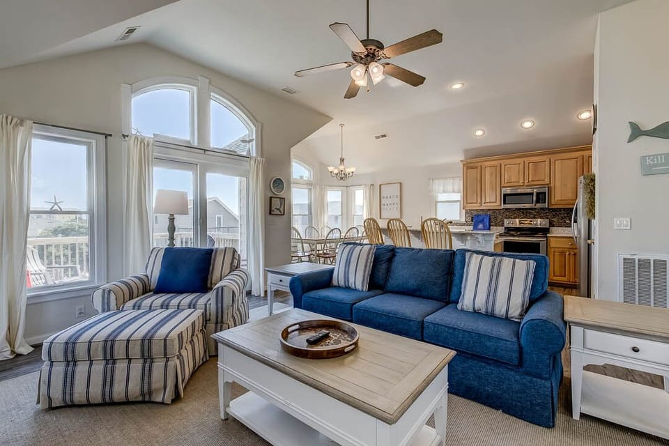 Top-Level Living Area with Deck Access