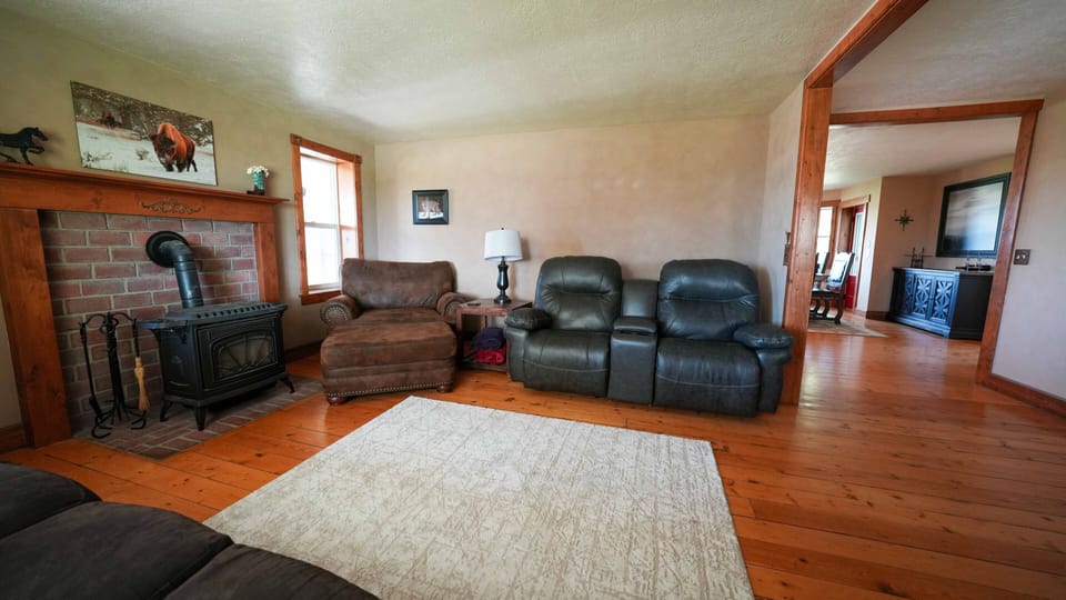 Main Level Living Room with Fireplace