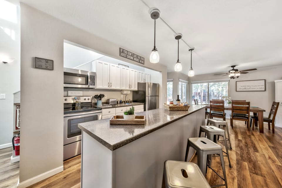 Kitchen view from living area
