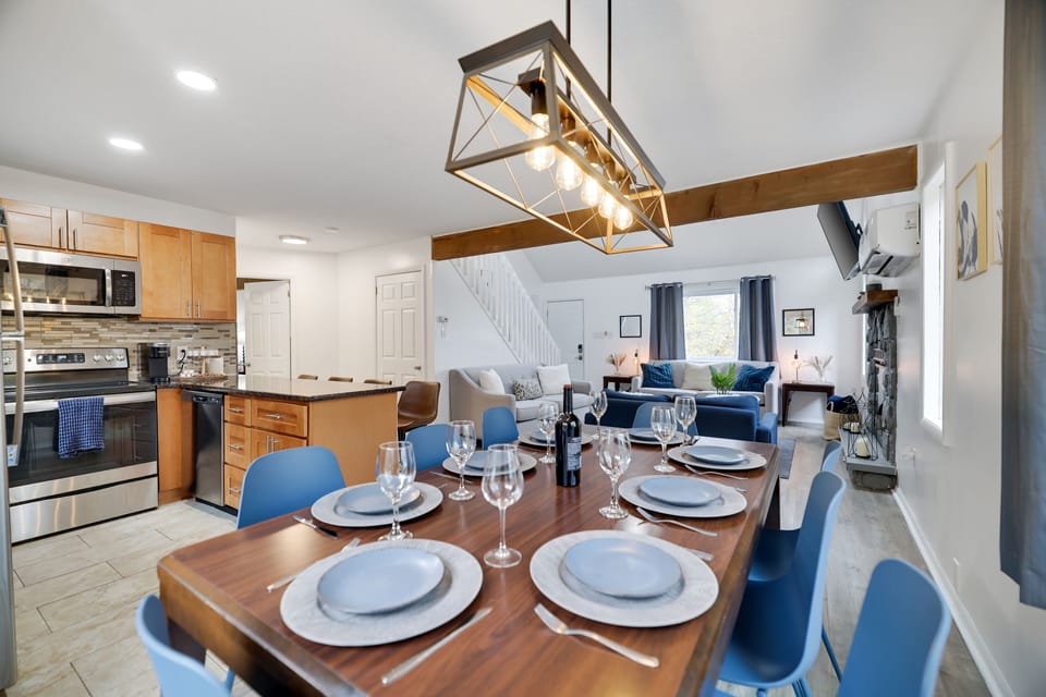 Dining table for 8.