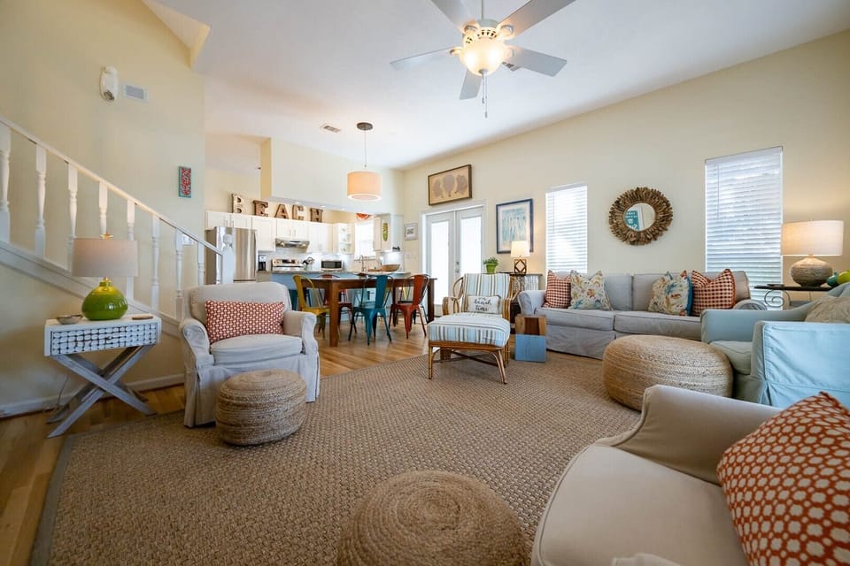 Living, Dining, Kitchen