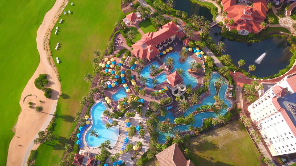 Aerial Pool Complex
