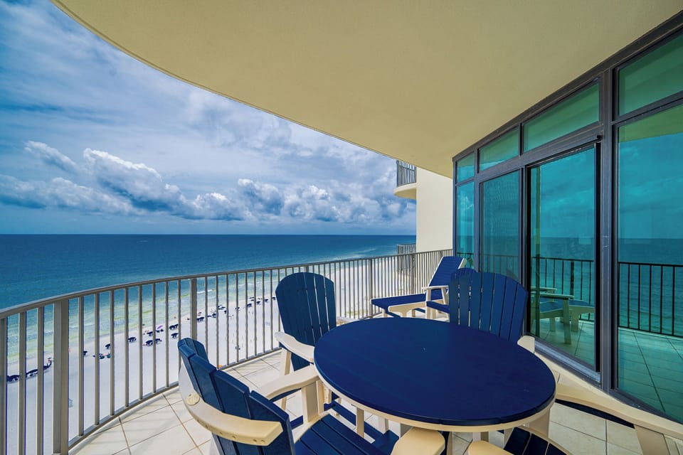 Breathe in the coastal air as you unwind in comfort on your balcony, surrounded by stunning beach views